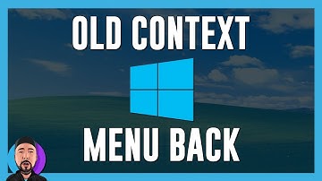 Bring Back the Old Windows 11 Context Menu