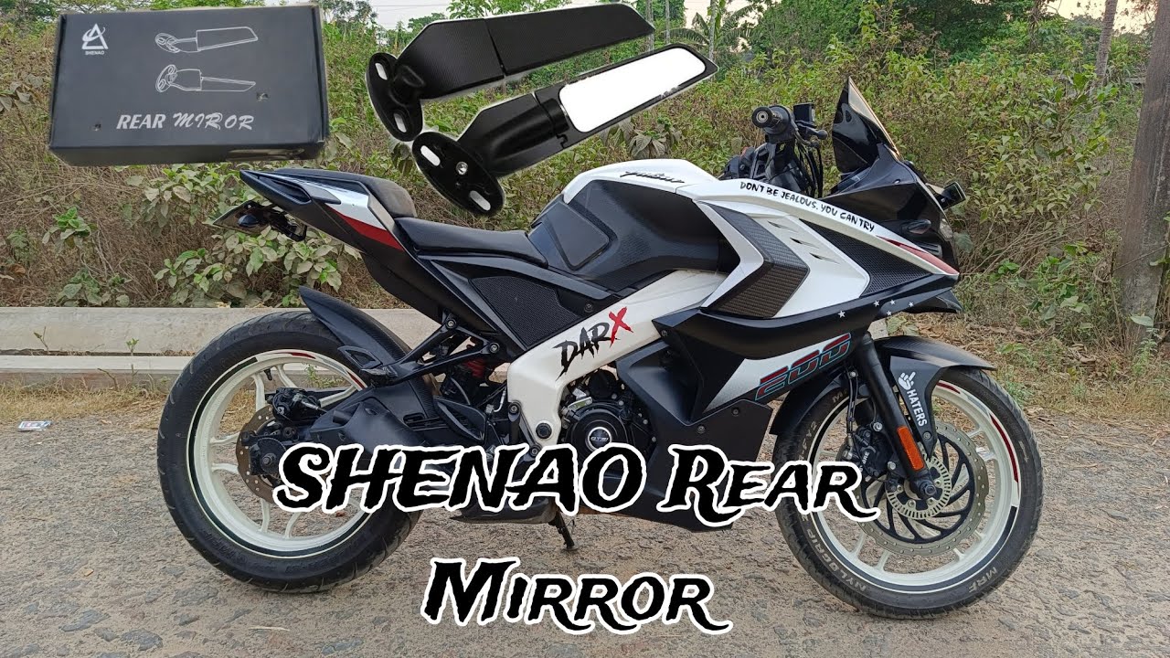 SHENAO Rear Mirror fittings Bajaj RS 200 |Baja|RS200 - YouTube