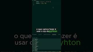 Como juntar duas listas no Python com o ZIP! #python #tutorial #cursopython #programação