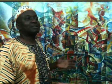 Trinidad artist talks about his painting - YouTube