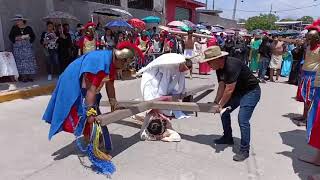 Representaciones del Viernes Santo🙏✝️ Crucifixión. Municipio de Luvianos.