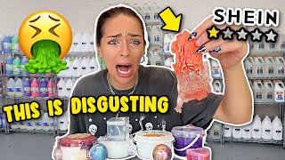 TESTING SCAM SLIME FROM SHEIN *this is so bad*🤮🤮🤮🤮
