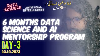 Day-3: 6 months long Data Science and AI mentorship Program screenshot 3