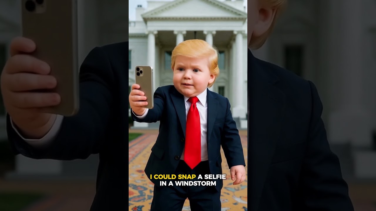 🤳 “Baby Trump: The Selfie Emperor! 😂📸 | Funniest Baby Parody Ever”