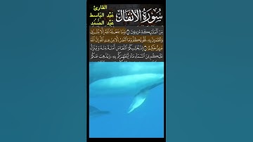 وَمَا جَعَلَهُ ٱللَّهُ إِلَّا بُشۡرَىٰ - سورة الأنفال - القارئ عبد الباسط عبد الصمد #اكسبلور
