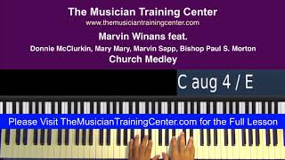 Video thumbnail of "Piano: How to Play "Church Medley" by Marvin Winans"