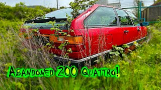 STILL THERE!! Abandoned Audi 200 Quattro Turbo!