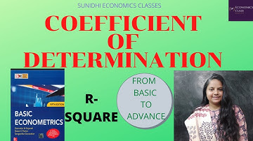 COEFFICIENT OF DETERMINATION| R-SQUARED| GOODNESS OF FIT| ECONOMETRICS FOR NTA NET| UGC NET 2021|