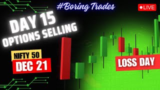 Live Trading: Options Trading | Day 15, Dec 21, 2023 | Loss Day | Boring trades