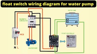 floatless relay water pump connection || automatic water pump controller