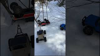 DOUBLE WINCH RECOVERY?! Pt1 #trx4m #traxxas #bronco #f150 #winch #injora #recovery