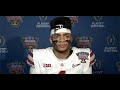 Justin Fields talks Ohio State's 49-28 win over Clemson in the College Football Playoff semifinal