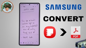 How To Convert Samsung Notes Document Into PDF