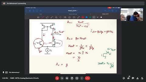 Analog Electronic Circuits EE74 - Week 7 Live Session