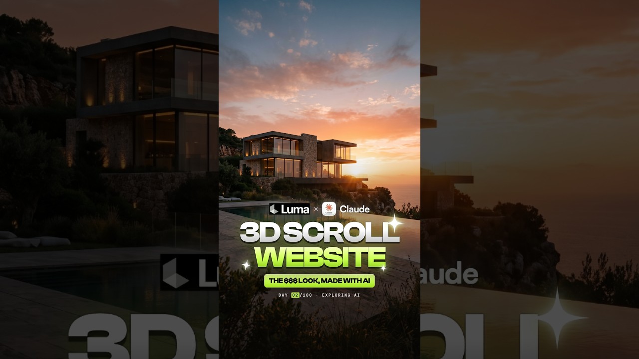 Video thumbnail: smooth 3D scroll websites that look like they cost thousands? You can build one with AI