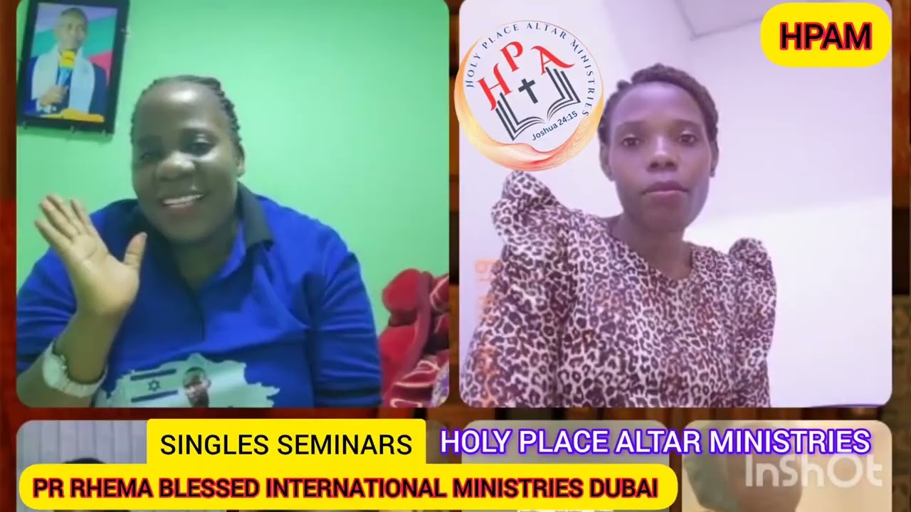 SINGLES SEMINARS PR RHEMA BLESSED INTERNATIONAL MINISTRIES DUBAI on HOLY PLACE ALTAR MINISTRIES