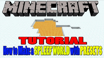 Minecraft Tutorial - How to Make a SPLEEF Map