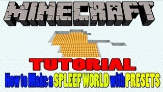 Minecraft Tutorial - How to Make a SPLEEF Map