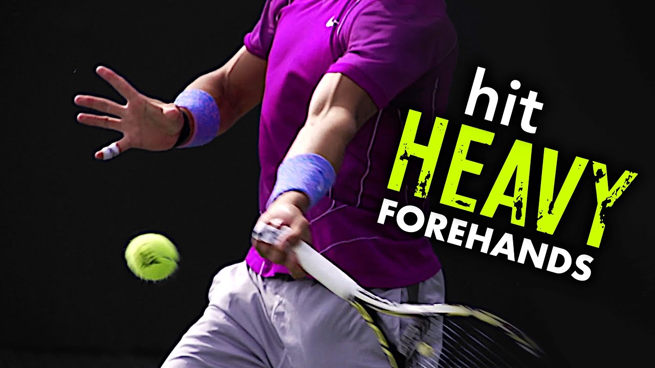 How to hit HEAVY / forehand tennis lesson YouTube