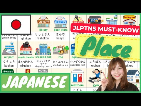 【Place / Building】in Japanese 場所/ばしょ (basho) | Japanese Vocabulary