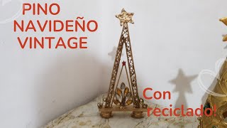 ORIGINAL ARBOL/PINO NAVIDEÑO VINTAGE CON PALILLOS ! / DIY CHRISTMAS TREE/FAZER ARVOLE DE NATAL