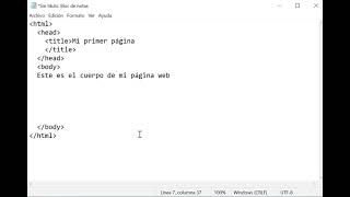 HTML | Estructura Básica de una página Web | AulaDigital DelValle