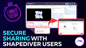 2-Minute Tuesday: Secure Sharing w/ Other ShapeDiver Users! | ShapeDiver Platform 2.0 Tutorial
