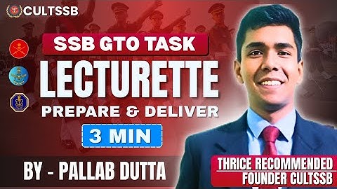 SSB Lecturette ! How to prepare and deliver in 3 minutes ? Lecturette Topics for SSB & AFSB #ssb