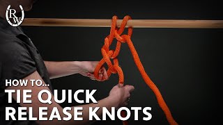 How to Tie Quick Release Knots for Horses by Riding Warehouse 567 views 1 month ago 4 minutes, 45 seconds