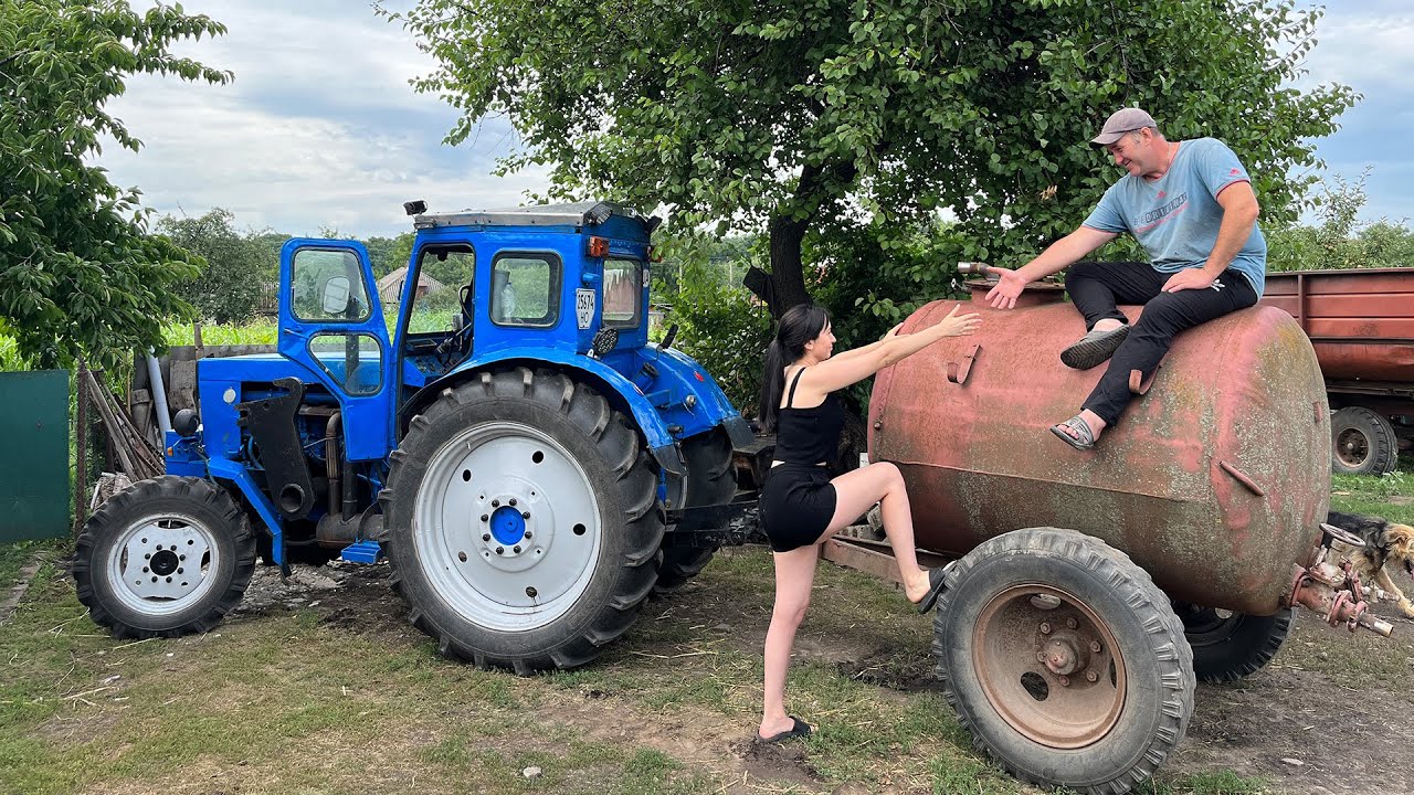 Все буде Україна! Купив бочку, новий бізнес на Трактору Т-40АМ (Заробіток на Коровах)