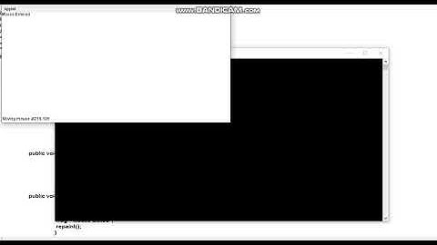ADVANCED JAVA PROGRAM TO DISPLAY MOUSE EVENTS USING MOUSE LISTENER AND MOUSE MOTION LISTENER(PART 2)