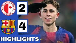 Slavia Praha Vs Barcelona2-4 Extended Highlights Uefa Champions League