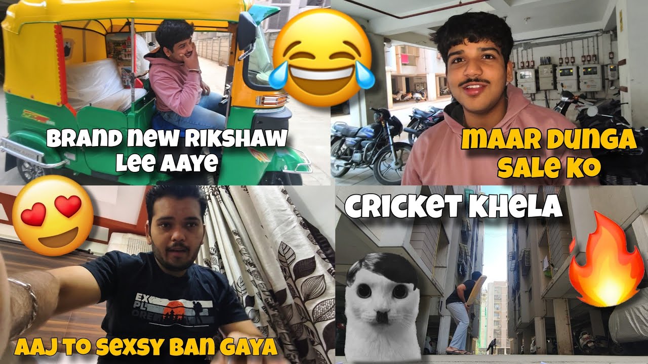 Aaj to brand new rikshaw le aaye🥳 !! 06/365