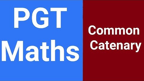 Trick 53 PGT Maths ll Common Catenary ll Intrinsic Equation and Radius of Common Catenary ll