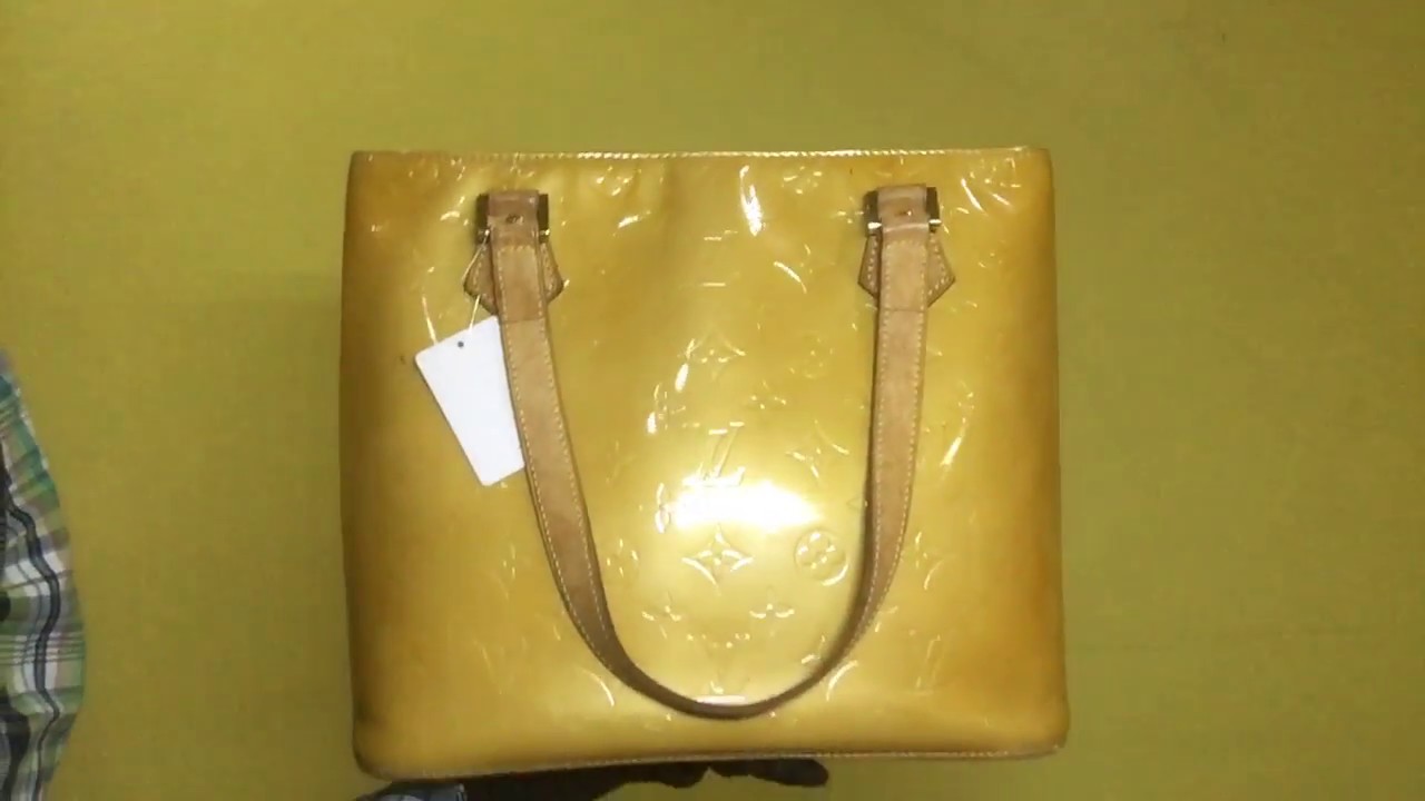 Louis Vuitton // Yellow Vernis Houston Bag – VSP Consignment