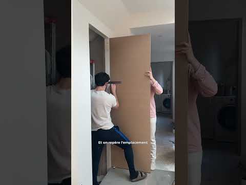 Porte MDF sur-mesure #home #travaux #diy #renovation #porte