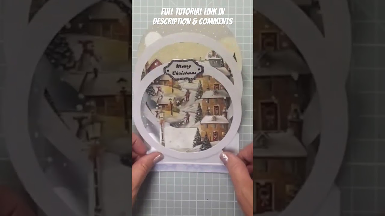 🎄☃️ Snow Globe Christmas card Tutorial. The link in description 