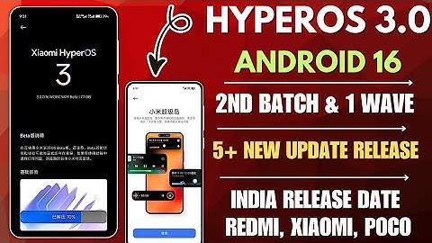 OMG HyperOS 3.0 Top 5+ Update Release Today With Android 16 & HyperOS 3.0 India Update Spotted 