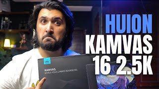 Trying a HUION Kamvas Tablet for the FIRST Time! Huion Kamvas 16 Pro 2.5k review