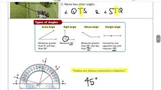 1-3 Measuring and Constructing Angles