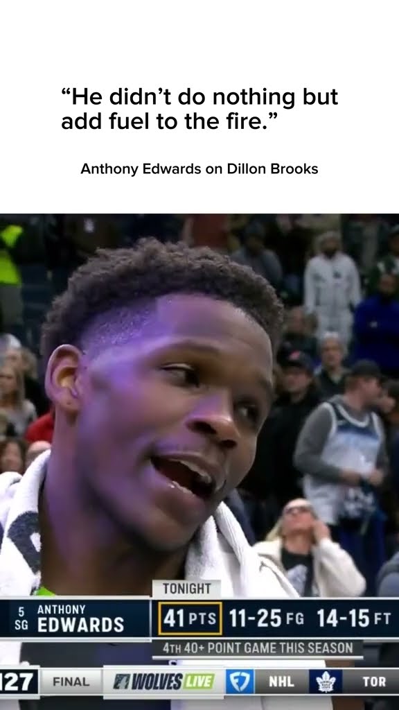 Ant after physical win vs. Dillon Brooks and the Rockets ?