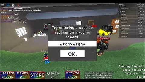 The code for Shouting Simulator (ROBLOX)