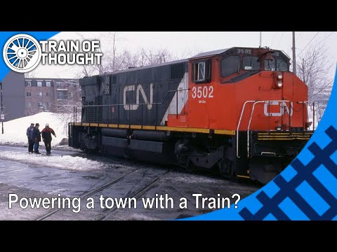 That time a train powered a town - CN 3502