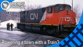 That time a train powered a town  CN 3502