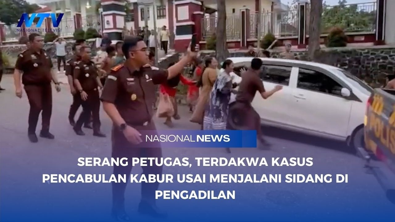 SERANG PETUGAS, TERDAKWA KASUS PENCABULAN KABUR USAI MENJALANI SIDANG DI PENGADILAN