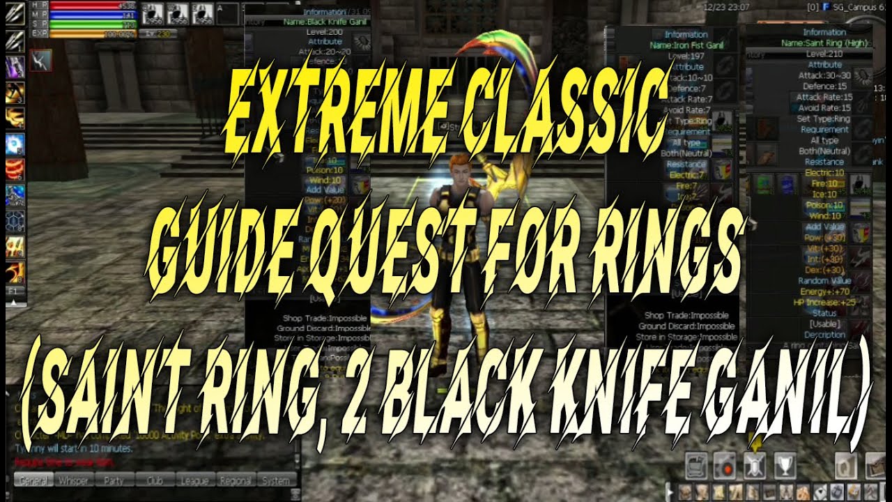 RAID RAN ONLINE EXTREME CLASS CLASSIC RING QUEST FULL GUIDE (SAINT RING ...