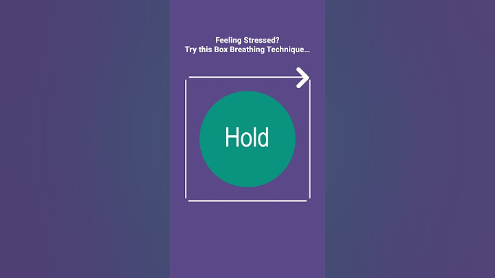Feeling stressed? Try this Box Breathing Technique…
