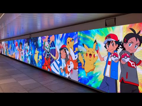 新宿，《精靈寶可夢（Pokemon）》終章特別廣告——回顧小智和皮卡丘26年的冒險