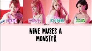 Nine Muses A - Monster [Eng/Rom/Han] Picture   Color Coded Lyrics