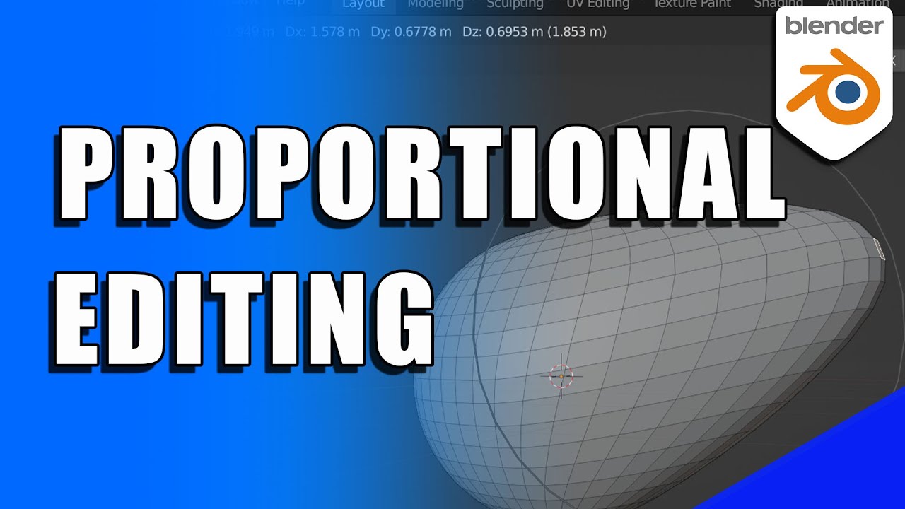 Proportional Editing in BLENDER (Micro Tip)